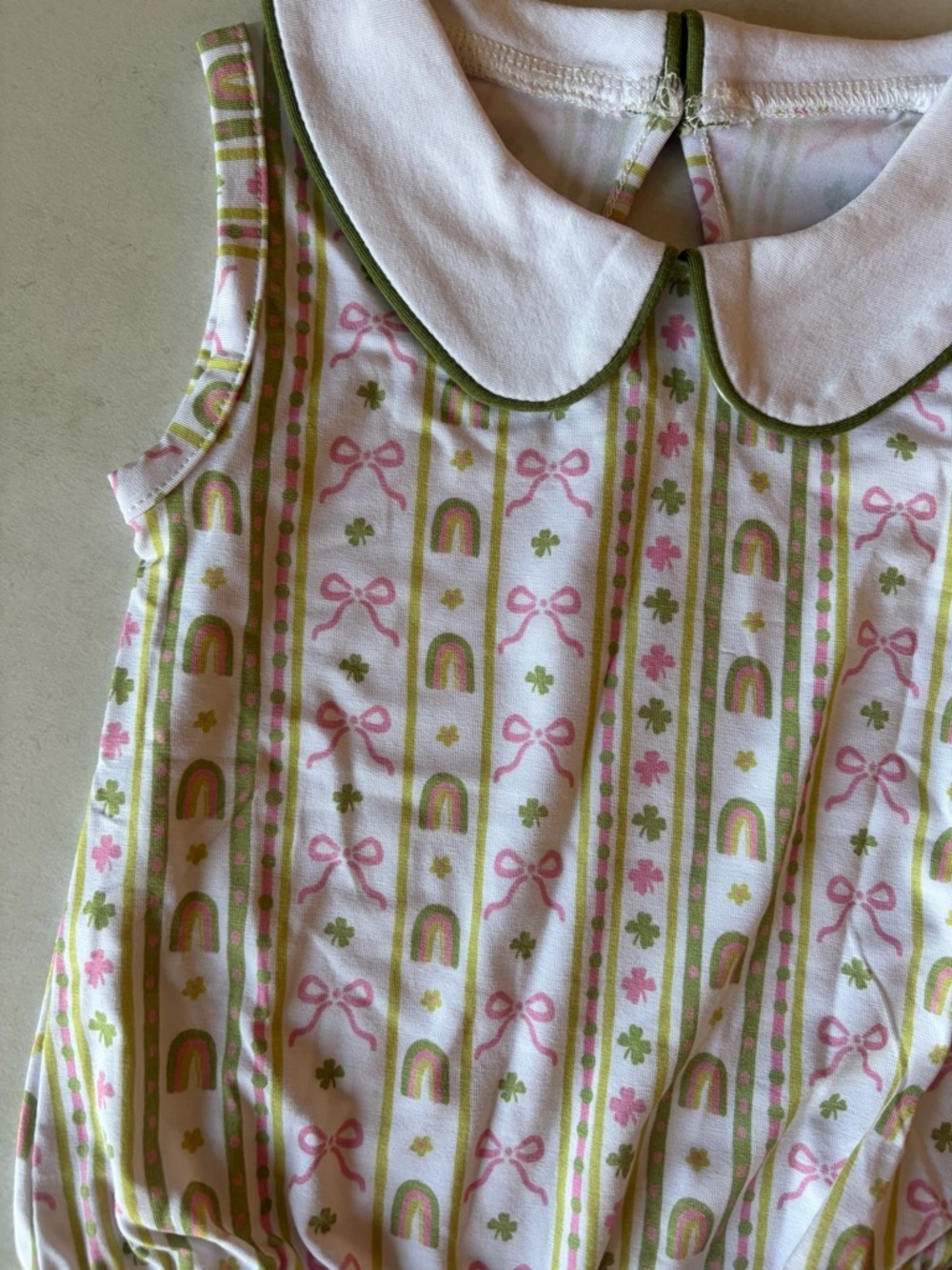 Bamboo Collared Baby Romper 3-6M NWT - Picture 3 of 3